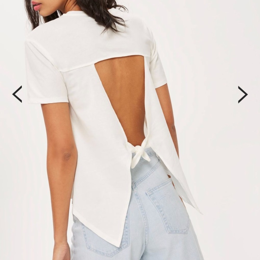 TOPSHOP Tie Back Top